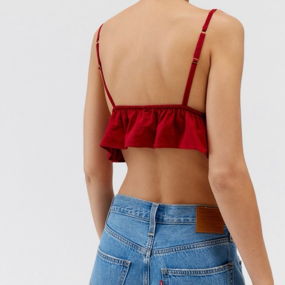 Out From Under Seaside Babydoll Dark Red Bralette Size XL - Picture 4 of 4
